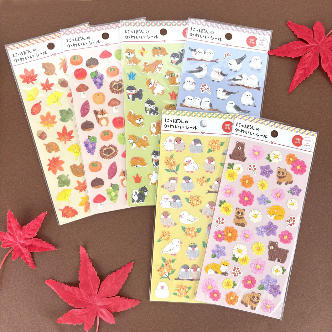 Reproduction & New Nippon no kawaii seal washi sticker 