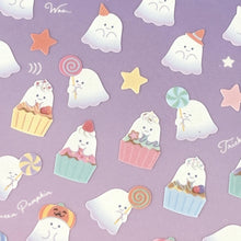 Load image into Gallery viewer, Halloween sticker -tiny collection- Glitter Ghost
