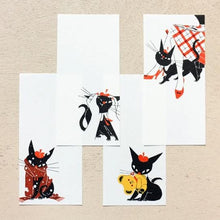 Load image into Gallery viewer, Black cat ROBIN Ippitsusen B (mini letter paper)
