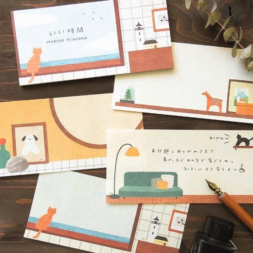 Mariko Fukuoka -Good Time- Ippitsusen (mini letter paper) cozyca products hyougensha