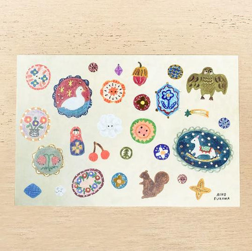 Aiko Fukawa Post Card -brooch- cozyca products hyougensha