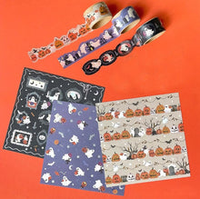 Load image into Gallery viewer, Halloween Design Paper -Halloween night party&quot; origami, Chiyogami
