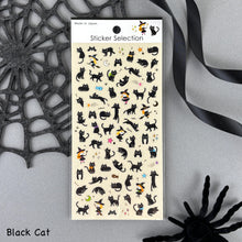 Load image into Gallery viewer, Sticker Selection Halloween sticker -Ghost/Black Cat- from Japan by GAIA

