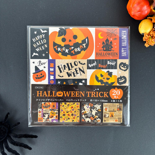 Halloween Design Paper -Halloween Trick- origami, Chiyogami