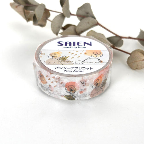 Masking tape -Pansy Apricot- from Japan washi tape