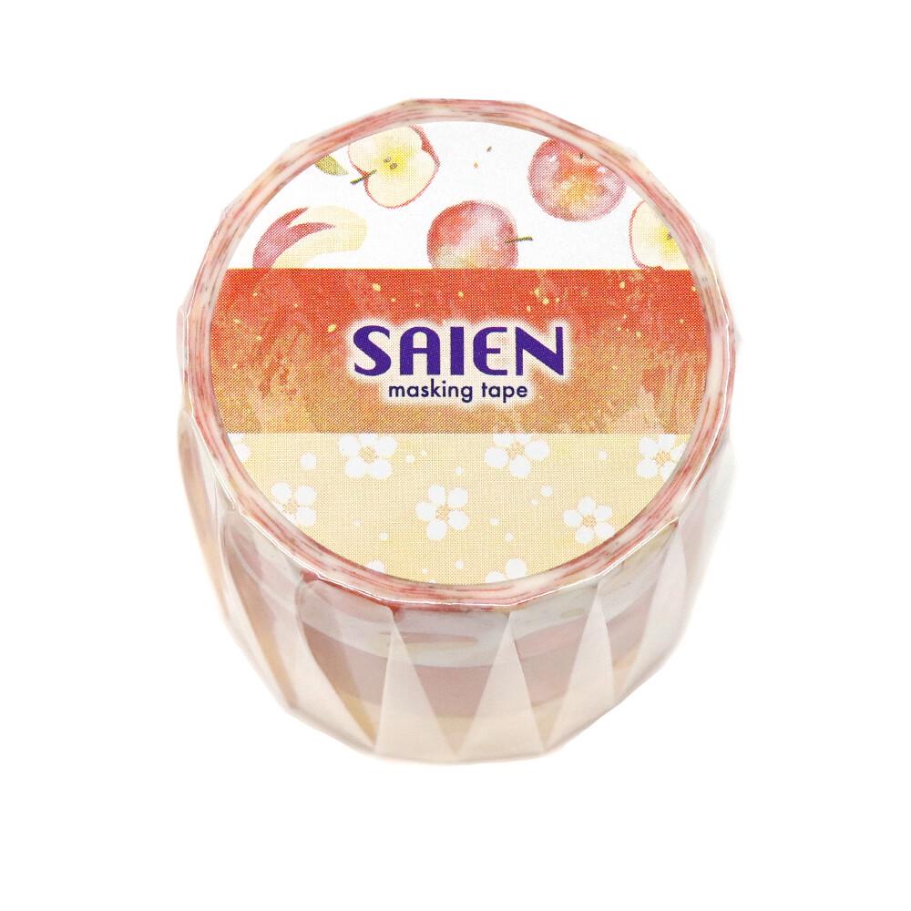 Masking tape Set of 3 -Akane Apple- from Japan washi tape