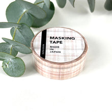 Load image into Gallery viewer, Masking tape -Pattern 20 Beige plaid pattern- washi tape from Japan by mind wave
