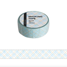 Charger l&#39;image dans la galerie, Masking tape -Pattern 21 Blue diagonal plaid- washi tape from Japan by mind wave
