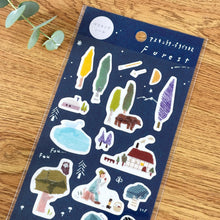 Lade das Bild in den Galerie-Viewer, Miki Tamura washi sticker -Forest Stamp Autumn Winter- from Japan
