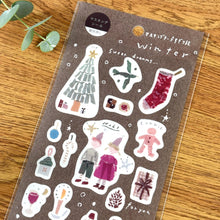 Lade das Bild in den Galerie-Viewer, Miki Tamura washi sticker -Forest Stamp Autumn Winter- from Japan
