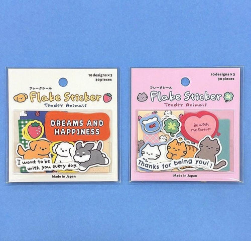 Flake sticker -Tender Animals- from Japan by GAIA