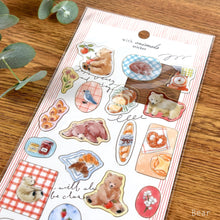 Load image into Gallery viewer, with animals sticker from Japan by mind wave
