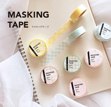 Charger l&#39;image dans la galerie, Masking tape -Pattern 22 Yellow diagonal plaid- washi tape from Japan by mind wave
