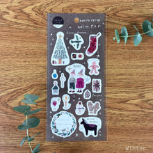 Lade das Bild in den Galerie-Viewer, Miki Tamura washi sticker -Forest Stamp Autumn Winter- from Japan
