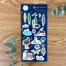 Lade das Bild in den Galerie-Viewer, Miki Tamura washi sticker -Forest Stamp Autumn Winter- from Japan
