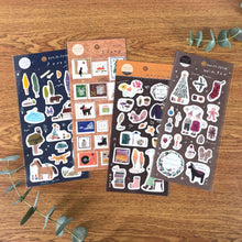 Lade das Bild in den Galerie-Viewer, Miki Tamura washi sticker -Forest Stamp Autumn Winter- from Japan
