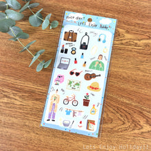 Load image into Gallery viewer, nice day!! washi sticker -Cafe,Lets Enjoy Holiday!!,Todays code- from Japan
