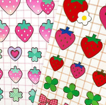 Charger l&#39;image dans la galerie, Sticker Selection -Lovely Strawberry- from Japan by GAIA
