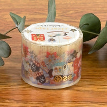 Load image into Gallery viewer, Clear Tape Gold foil -hokkori life- Ornament by mind wave from Japan
