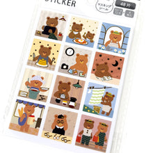 Carica l'immagine nel visualizzatore di Gallery, Masking Square sticker -Bear-
