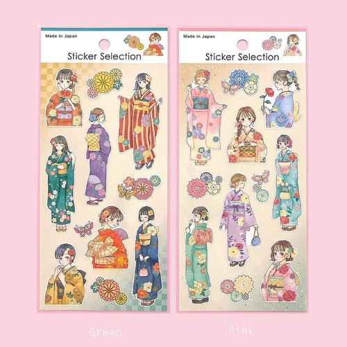 Sticker Selection -Elegant maiden(Hannari Otome)- from Japan GAIA