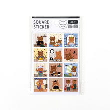 Carica l'immagine nel visualizzatore di Gallery, Masking Square sticker -Bear-
