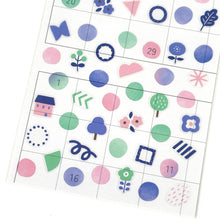 Load image into Gallery viewer, Schedule Sticker -Geometric pattern- from Japan by GAIA
