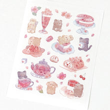 Lade das Bild in den Galerie-Viewer, Masking Die Cut Sticker -Sakura tour sweets- from Japan by Kyowa
