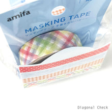 Lade das Bild in den Galerie-Viewer, Masking tape Wish -Hand drawn watercolor patterns- Washi tape
