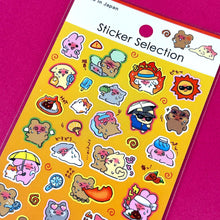 Load image into Gallery viewer, Sticker Selection -How to Cope with the Extreme Heat- from Japan By GAIA
