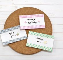 Lade das Bild in den Galerie-Viewer, Masking tape-plaid24-Gray Gingham washi tape from Japan by mind wave
