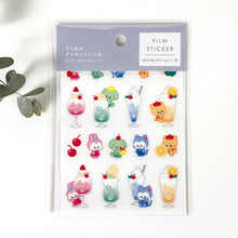 Load image into Gallery viewer, Film Die Cut seal -Colorful Cream Soda- sticker from Japan
