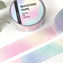 Lade das Bild in den Galerie-Viewer, Masking tape-plaid29-Rainbow Gradient washi tape from Japan by mind wave
