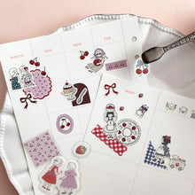Load image into Gallery viewer, Strawberry girl and Cherry girl sticker
