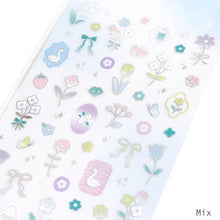 Charger l'image dans la galerie, Sherbet flower Sticker from Japan by GAIA Silver foil
