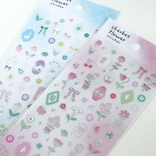 Charger l'image dans la galerie, Sherbet flower Sticker from Japan by GAIA Silver foil

