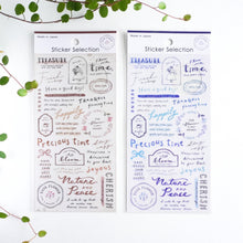 Lade das Bild in den Galerie-Viewer, Sticker selection -Handwritten text- from Japan by GAIA
