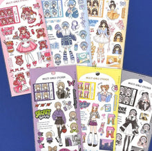 Lade das Bild in den Galerie-Viewer, MULTI GIRLS STICKER from Japan by Gaia
