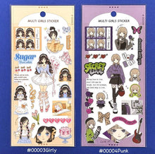 Lade das Bild in den Galerie-Viewer, MULTI GIRLS STICKER from Japan by Gaia
