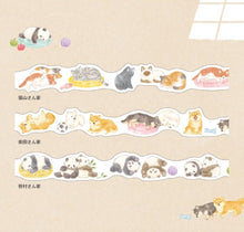 Carica l'immagine nel visualizzatore di Gallery, Nap time family -The Nekoyama family- masking tape by mind wave from Japan Cat washi tape
