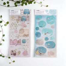 Load image into Gallery viewer, Seagull and girl Sticker 2Sheets set from Japan by GAIA
