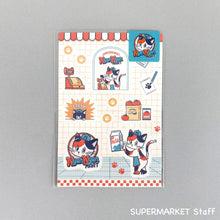 Carica l'immagine nel visualizzatore di Gallery, Ob1 Sheet Seal -SUPERMARKET Nyan Nyan MART By Papier Platz obiwan obione sticker
