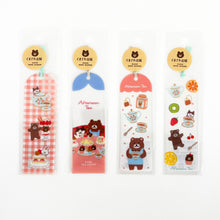 Charger l'image dans la galerie, Kumazawa shoten×Furukawashiko limited edition -Cafe stroll- Clear Bookmarker The 7th From Japan
