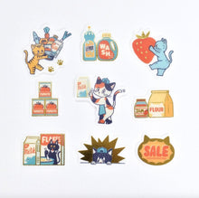 Carica l'immagine nel visualizzatore di Gallery, Ob1 Flake Seal -SUPERMARKET Nyan Nyan MART By Papier Platz obiwan obione sticker
