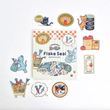 Carica l'immagine nel visualizzatore di Gallery, Ob1 Flake Seal -SUPERMARKET Nyan Nyan MART By Papier Platz obiwan obione sticker
