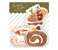 Carica l&#39;immagine nel visualizzatore di Gallery, Mini letter set &quot;Sweets Cafe&quot;(Mont blanc)
