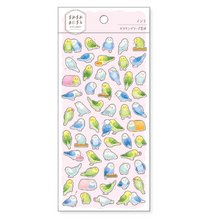 Charger l&#39;image dans la galerie, Mame Mame Animal sticker (Parakeet)masking sticker
