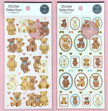 Carica l&#39;immagine nel visualizzatore di Gallery, Sticker Selection &quot;Sweet Honey Bear&quot;(Heart Bear/Frame Bear)
