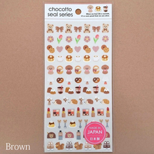 Carica l&#39;immagine nel visualizzatore di Gallery, chocotto seal &quot;Cute Smoky&quot; mini sticker
