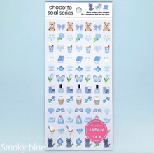 Carica l&#39;immagine nel visualizzatore di Gallery, chocotto seal &quot;Cute Smoky&quot; mini sticker
